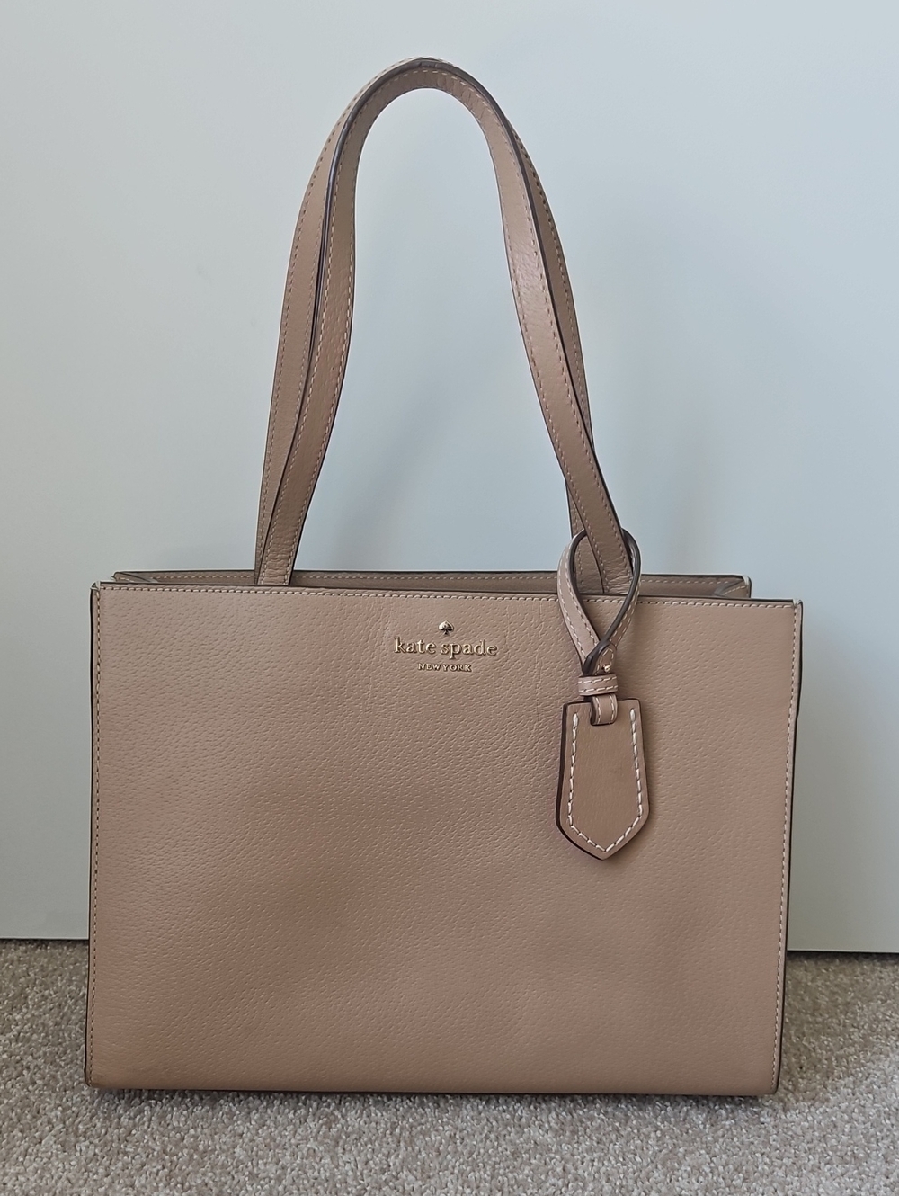 Kate Spade Nude/Tan Thompson Street Large Sam Purse